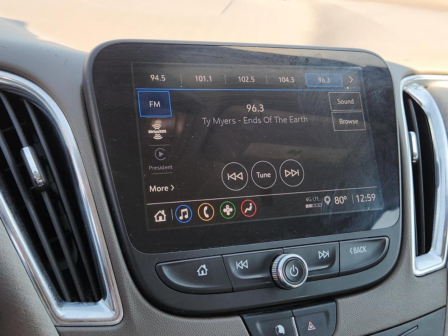 2021 WHITE Chevrolet Malibu FWD LT (1G1ZD5ST5MF) with an ECOTEC 1.5L I-4 gasoline direct injection, DOHC, VVT variable valve control, intercooled turbo, regular unleaded, engine with 160HP engine, located at 4110 Avenue Q, Lubbock, 79412, 33.556553, -101.855820 - Photo#10