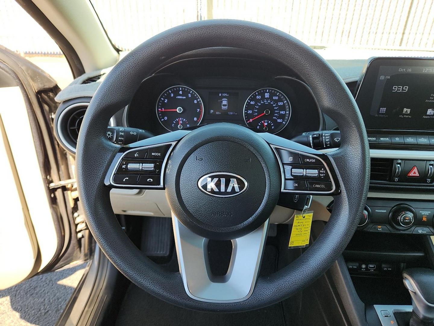 2020 GRAY Kia Forte LXS (3KPF24AD6LE) with an 2L I-4 DOHC, D-CVVT variable valve control, regular unleaded, engine with 147HP engine, located at 4110 Avenue Q, Lubbock, 79412, 33.556553, -101.855820 - 10/17/2025 KEY IN ENVELOPE GOD - Photo#10