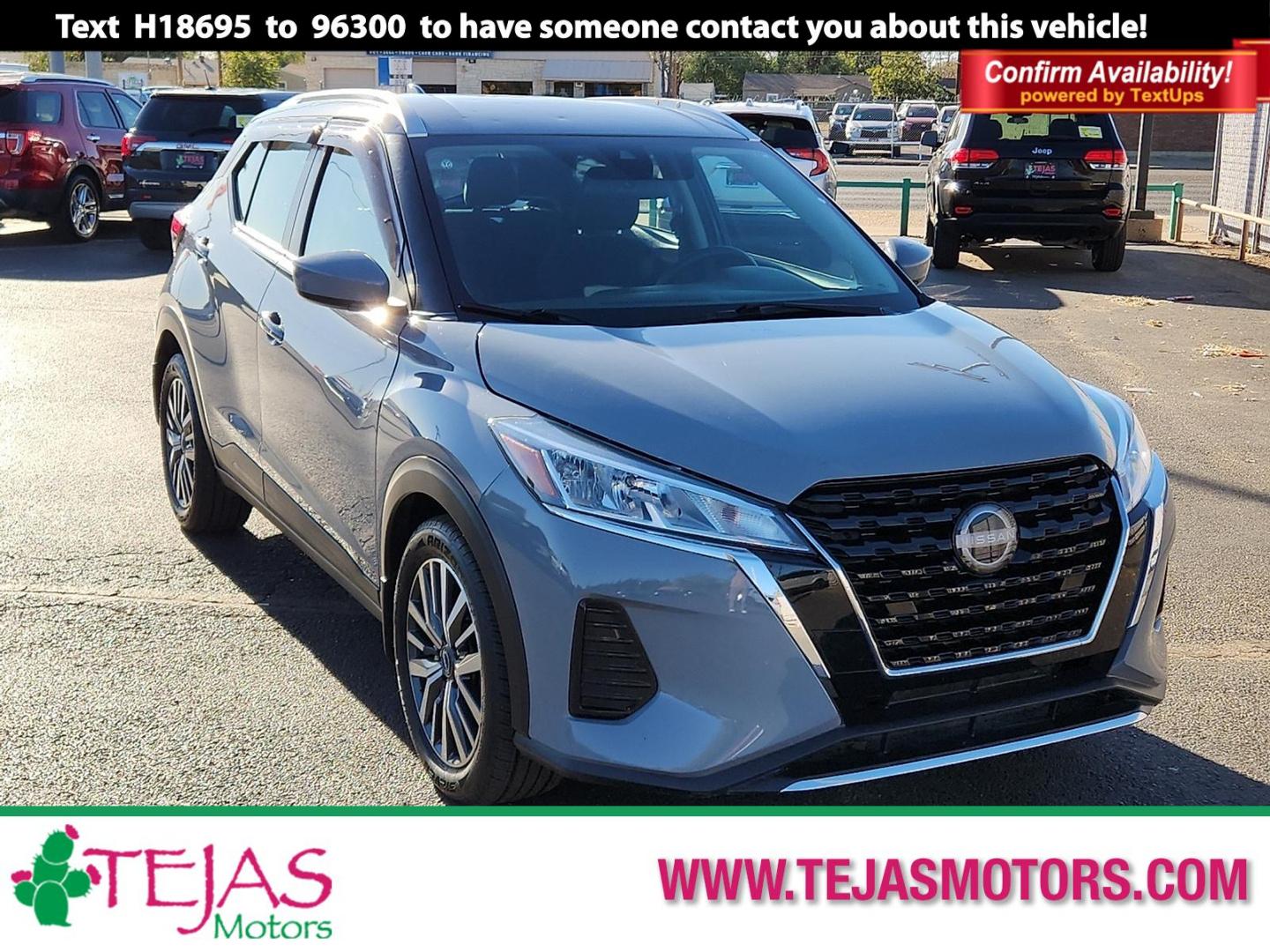 2024 GRAY Nissan Kicks SV Xtronic CVT (3N1CP5CV3RL) with an 1.6L I-4 DOHC, CVTCS variable valve control, regular unleaded, engine with 122HP engine, located at 4110 Avenue Q, Lubbock, 79412, 33.556553, -101.855820 - 11/04/2025 KEY IN ENVELOPE GOD - Photo#0