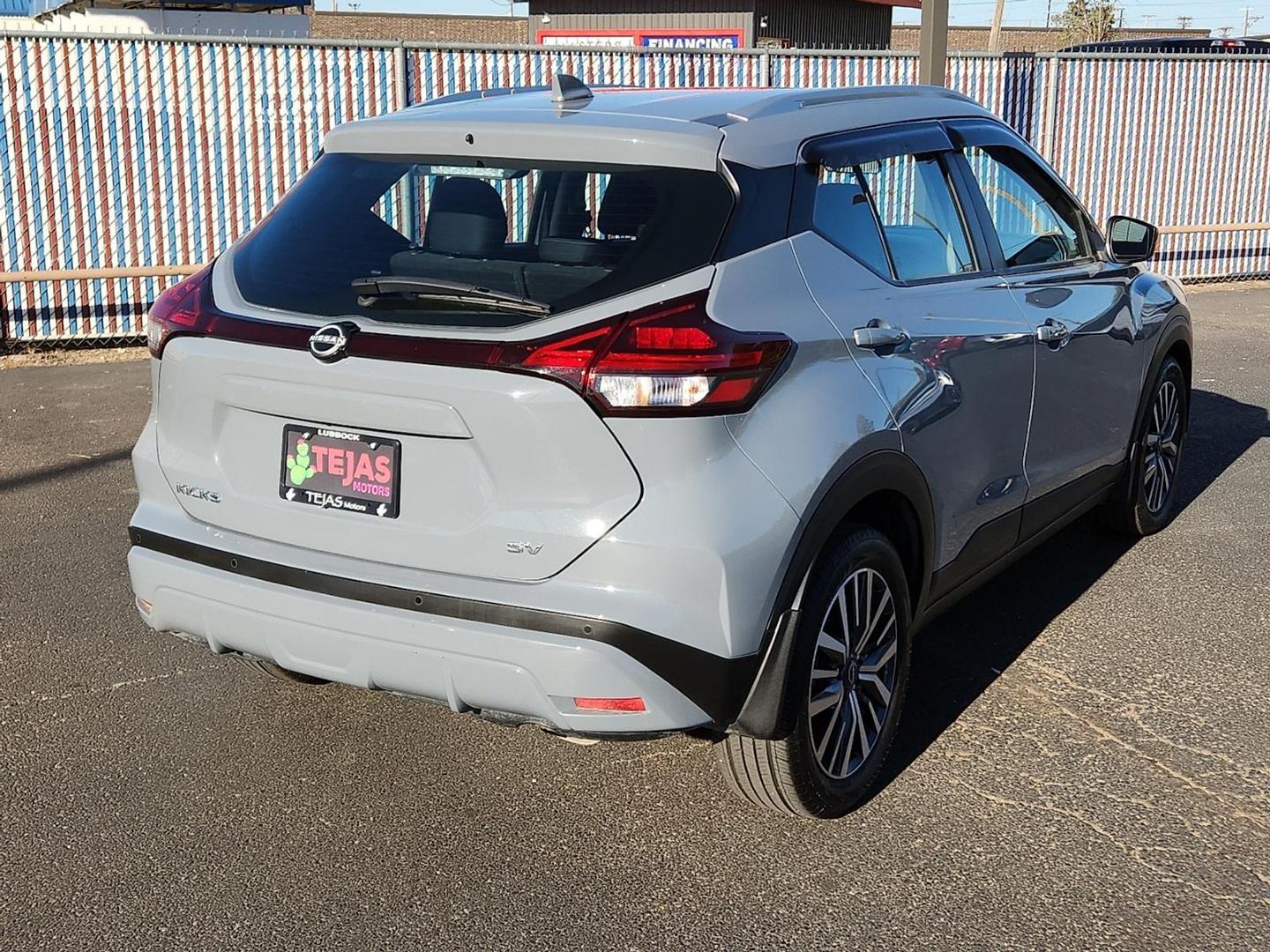 2024 GRAY Nissan Kicks SV Xtronic CVT (3N1CP5CV3RL) with an 1.6L I-4 DOHC, CVTCS variable valve control, regular unleaded, engine with 122HP engine, located at 4110 Avenue Q, Lubbock, 79412, 33.556553, -101.855820 - 11/04/2025 KEY IN ENVELOPE GOD - Photo#1