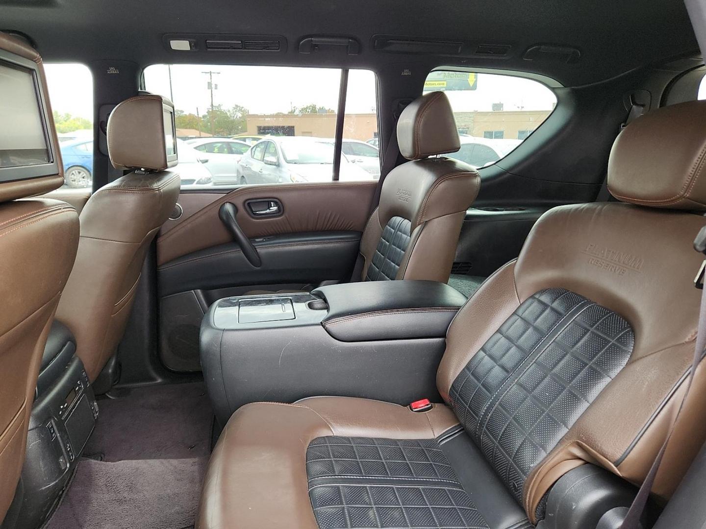 2018 WHITE Nissan Armada Platinum (JN8AY2NF9J9) with an Endurance 5.6L V-8 gasoline direct injection, VVEL DOHC, variable valve control, regular unleaded, engine with 390HP engine, located at 4110 Avenue Q, Lubbock, 79412, 33.556553, -101.855820 - 10/28/2025 KEY IN ENVELOPE GOD - Photo#4