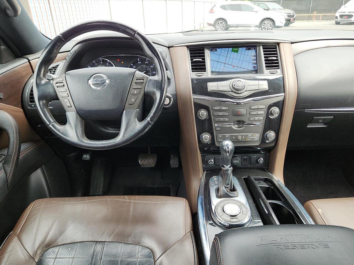 2018 WHITE Nissan Armada Platinum (JN8AY2NF9J9) with an Endurance 5.6L V-8 gasoline direct injection, VVEL DOHC, variable valve control, regular unleaded, engine with 390HP engine, located at 4110 Avenue Q, Lubbock, 79412, 33.556553, -101.855820 - 10/28/2025 KEY IN ENVELOPE GOD - Photo#5