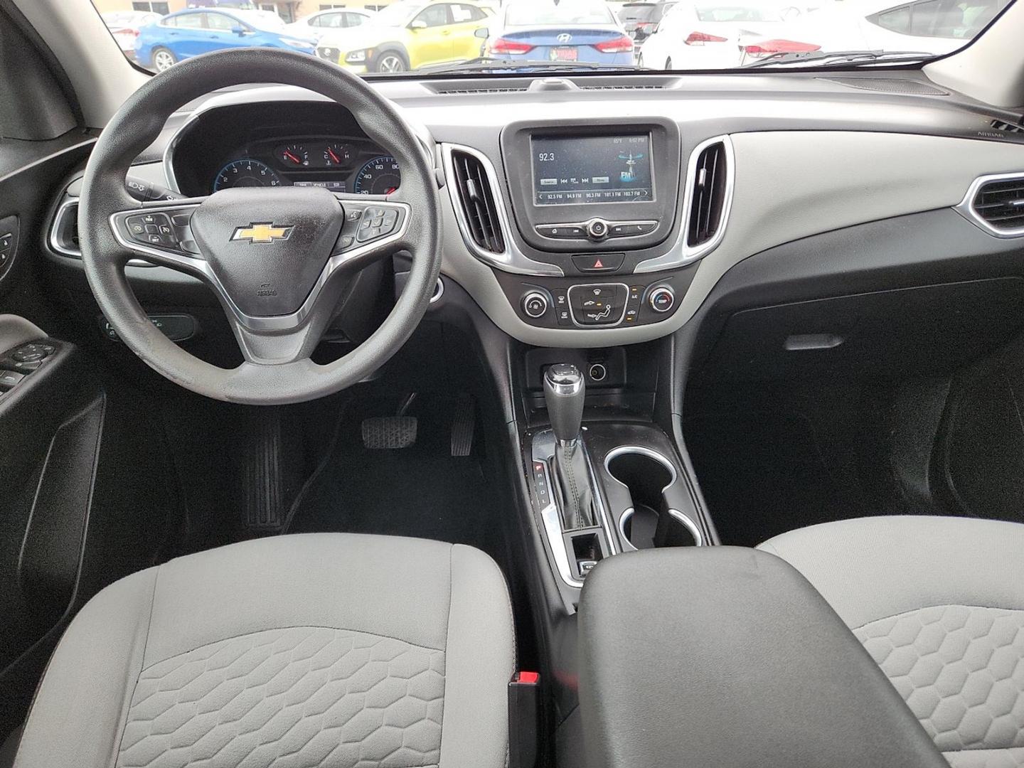 2018 Nightfall Gray Metallic - G7Q /Medium Ash Gray - H72 Chevrolet Equinox LS (2GNAXHEV1J6) with an 1.5L I-4 gasoline direct injection, DOHC, VVT variable valve control, intercooled turbo, regular unleaded, engine with 170HP engine, located at 4110 Avenue Q, Lubbock, 79412, 33.556553, -101.855820 - Photo#5