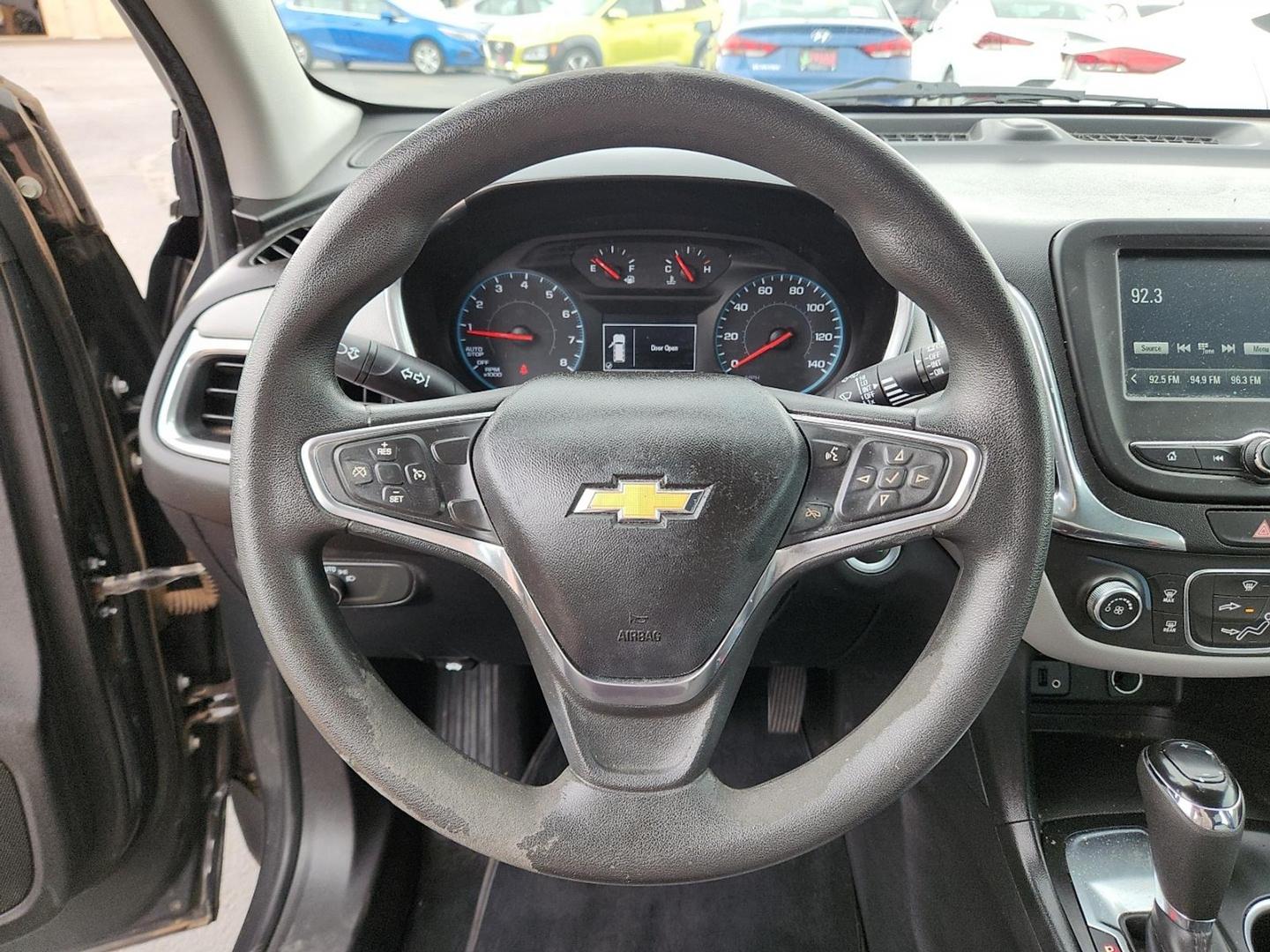 2018 Nightfall Gray Metallic - G7Q /Medium Ash Gray - H72 Chevrolet Equinox LS (2GNAXHEV1J6) with an 1.5L I-4 gasoline direct injection, DOHC, VVT variable valve control, intercooled turbo, regular unleaded, engine with 170HP engine, located at 4110 Avenue Q, Lubbock, 79412, 33.556553, -101.855820 - Photo#10