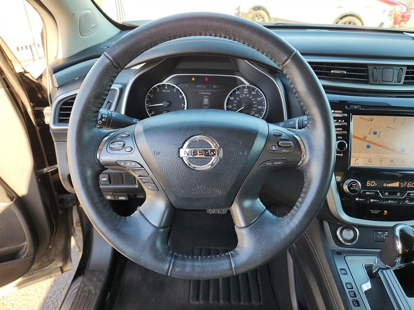 2019 BLACK Nissan Murano SL (5N1AZ2MJ3KN) with an 3.5L V-6 DOHC, variable valve control, regular unleaded, engine with 260HP engine, located at 4110 Avenue Q, Lubbock, 79412, 33.556553, -101.855820 - 10/28/2025 KEY IN ENVELOPE GOD - Photo#12