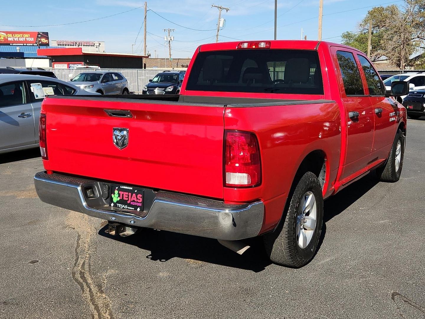 2018 RED Ram 1500 Tradesman Crew Cab 4x2 5'7" Box (3C6RR6KT9JG) with an HEMI 5.7L V-8 variable valve control, regular unleaded, engine with cylinder deactivation and 395HP engine, located at 4110 Avenue Q, Lubbock, 79412, 33.556553, -101.855820 - 11/04/2025 KEY IN ENVELOPE GOD - Photo#1