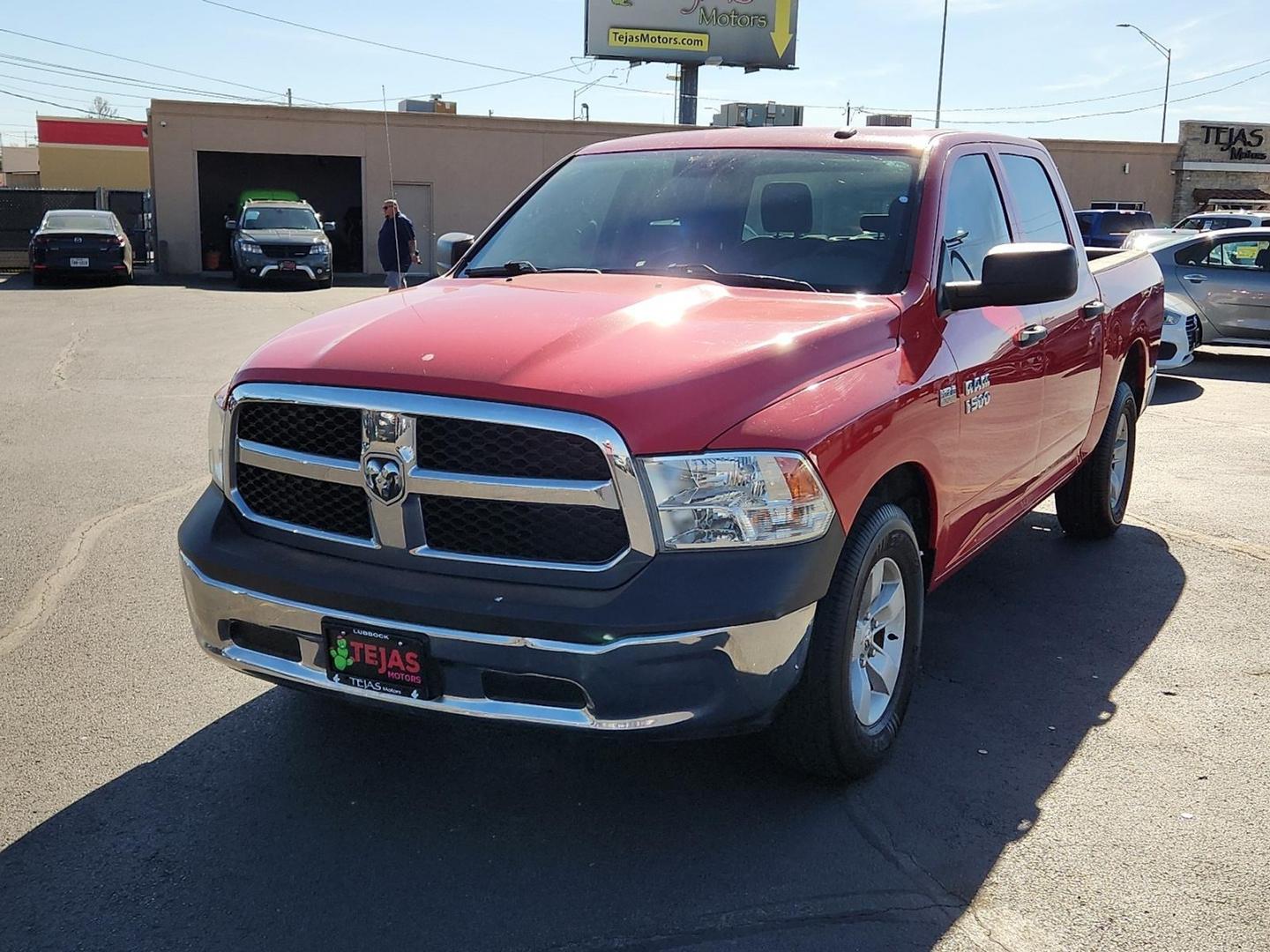 2018 RED Ram 1500 Tradesman Crew Cab 4x2 5'7" Box (3C6RR6KT9JG) with an HEMI 5.7L V-8 variable valve control, regular unleaded, engine with cylinder deactivation and 395HP engine, located at 4110 Avenue Q, Lubbock, 79412, 33.556553, -101.855820 - 11/04/2025 KEY IN ENVELOPE GOD - Photo#3
