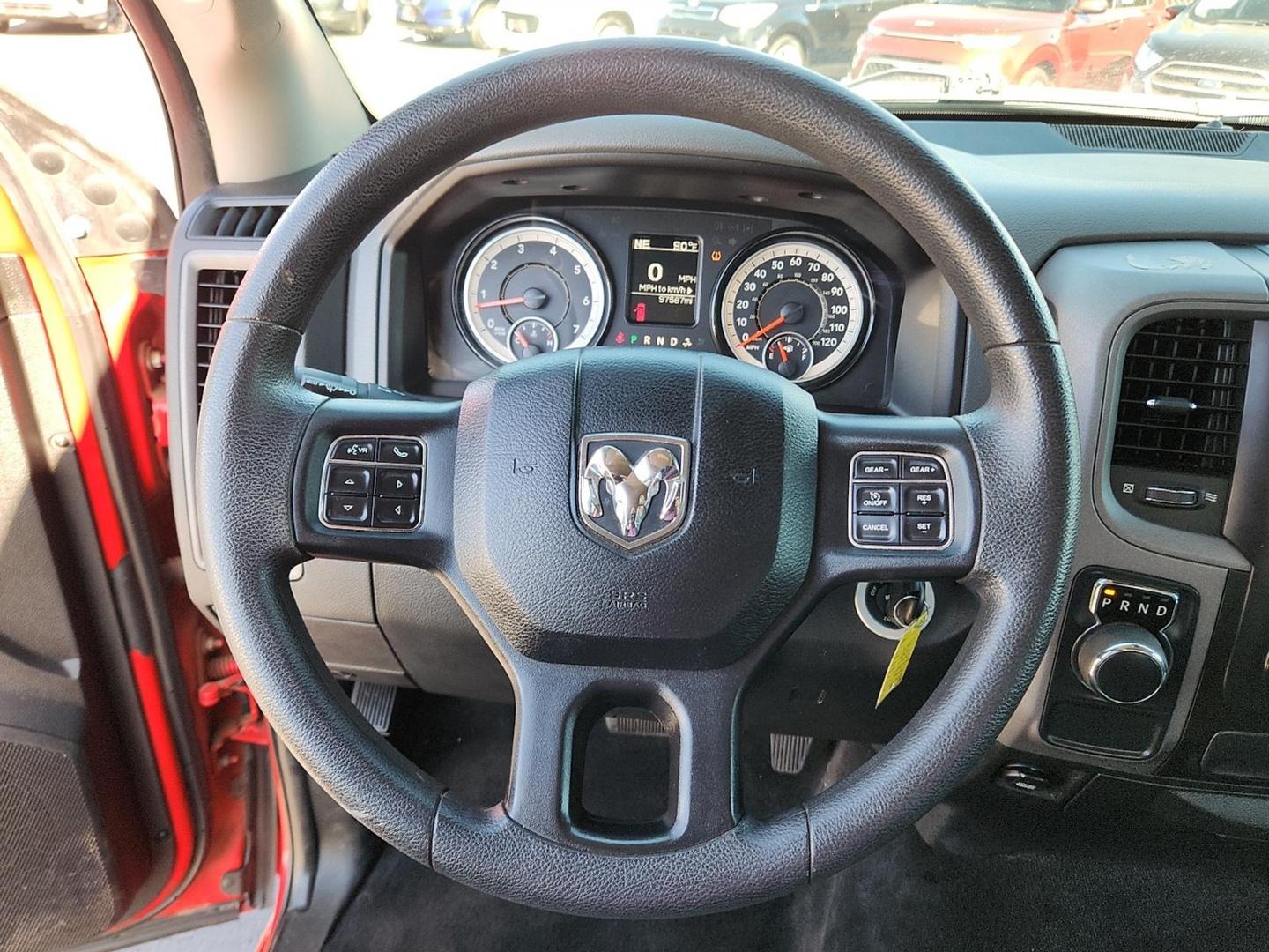 2018 RED Ram 1500 Tradesman Crew Cab 4x2 5'7" Box (3C6RR6KT9JG) with an HEMI 5.7L V-8 variable valve control, regular unleaded, engine with cylinder deactivation and 395HP engine, located at 4110 Avenue Q, Lubbock, 79412, 33.556553, -101.855820 - 11/04/2025 KEY IN ENVELOPE GOD - Photo#10
