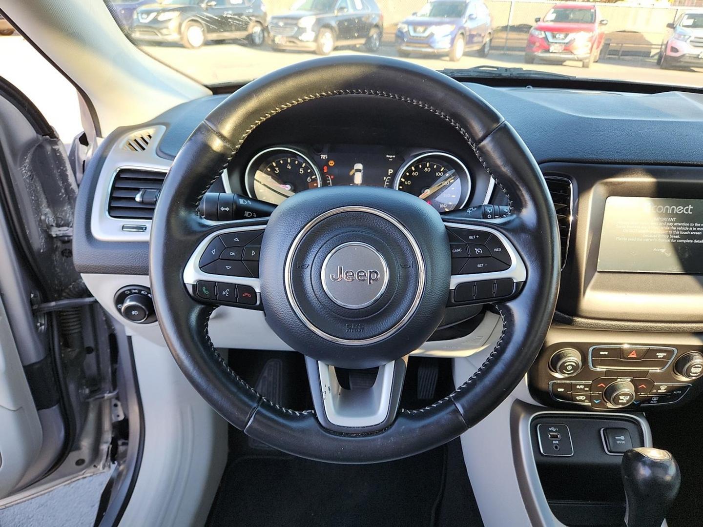 2019 SILVER Jeep Compass Sun and Wheel FWD (3C4NJCBB1KT) with an 2.4L I-4 variable valve control, regular unleaded, engine with 180HP engine, located at 4110 Avenue Q, Lubbock, 79412, 33.556553, -101.855820 - Photo#9