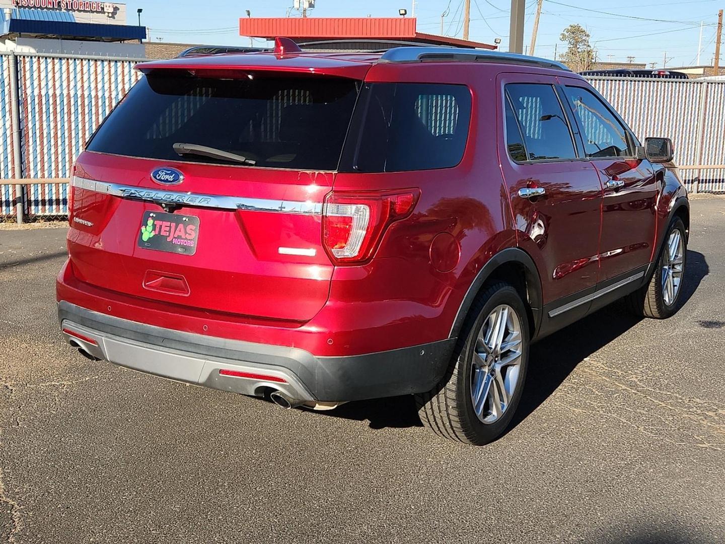 2016 RED Ford Explorer Limited (1FM5K7FH7GG) with an EcoBoost 2.3L I-4 gasoline direct injection, DOHC, variable valve control, intercooled turbo, premium unleaded, engine with 280HP engine, located at 4110 Avenue Q, Lubbock, 79412, 33.556553, -101.855820 - Photo#1