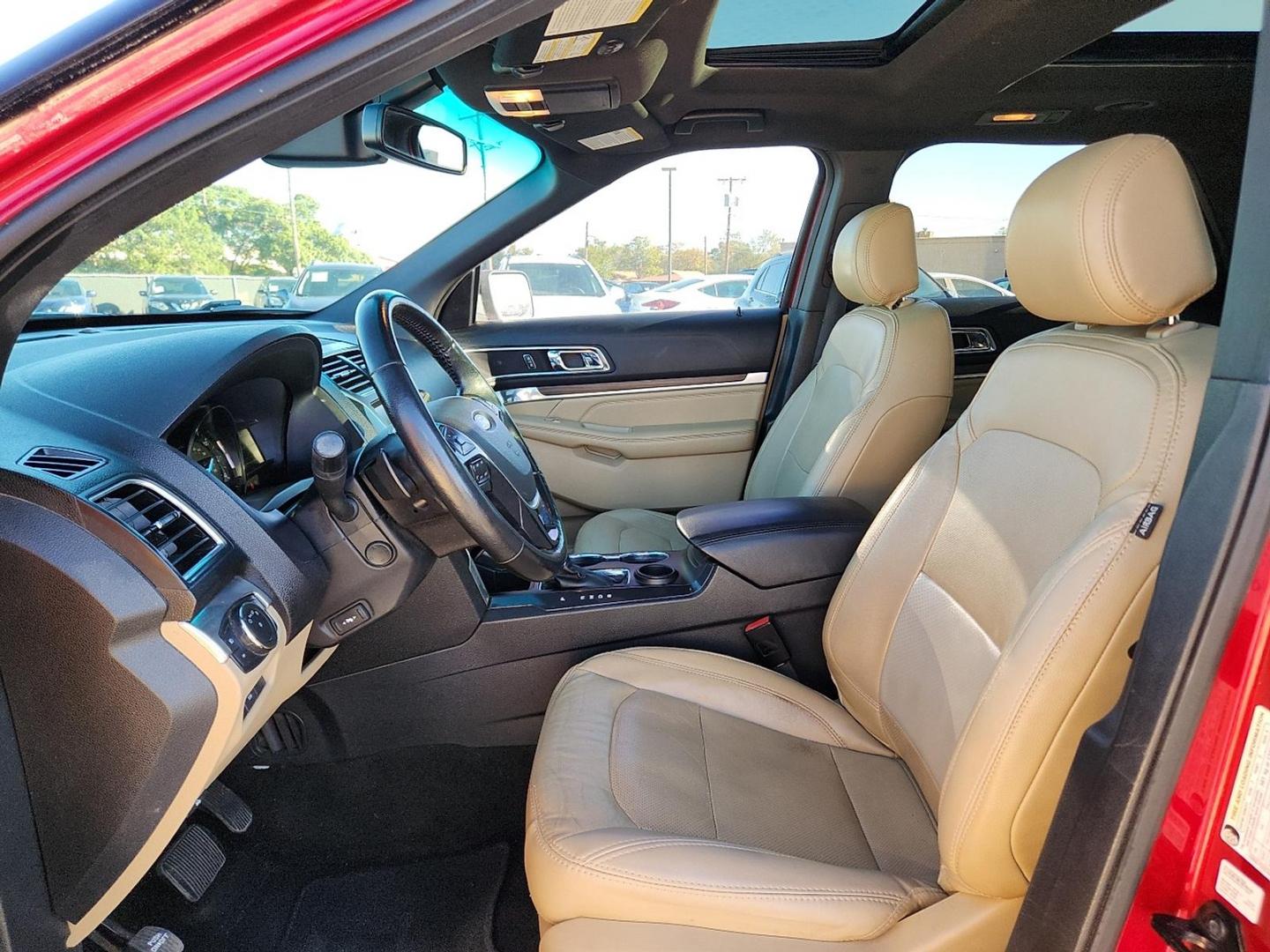 2016 RED Ford Explorer Limited (1FM5K7FH7GG) with an EcoBoost 2.3L I-4 gasoline direct injection, DOHC, variable valve control, intercooled turbo, premium unleaded, engine with 280HP engine, located at 4110 Avenue Q, Lubbock, 79412, 33.556553, -101.855820 - Photo#6