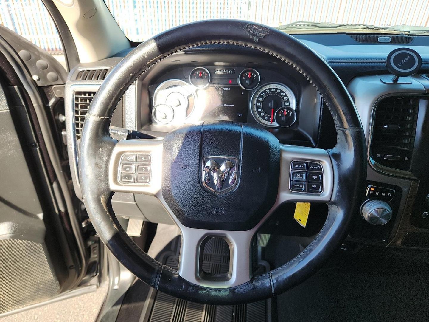 2017 BLACK Ram 1500 Laramie Quad Cab 4x2 6'4" Box (1C6RR6JT9HS) with an HEMI 5.7L V-8 variable valve control, regular unleaded, engine with cylinder deactivation and 395HP engine, located at 4110 Avenue Q, Lubbock, 79412, 33.556553, -101.855820 - 11/04/2025 KEY IN ENVELOPE GOD - Photo#10