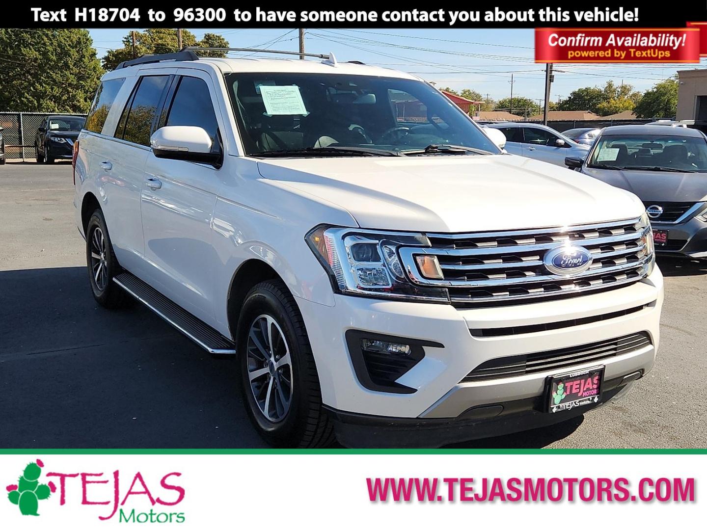 2018 WHITE Ford Expedition XLT (1FMJU1HT5JE) with an EcoBoost 3.5L V-6 gasoline direct injection, DOHC, variable valve control, twin turbo, regular unleaded, engine with 375HP engine, located at 4110 Avenue Q, Lubbock, 79412, 33.556553, -101.855820 - 11/04/2025 KEY IN ENVELOPE GOD - Photo#0