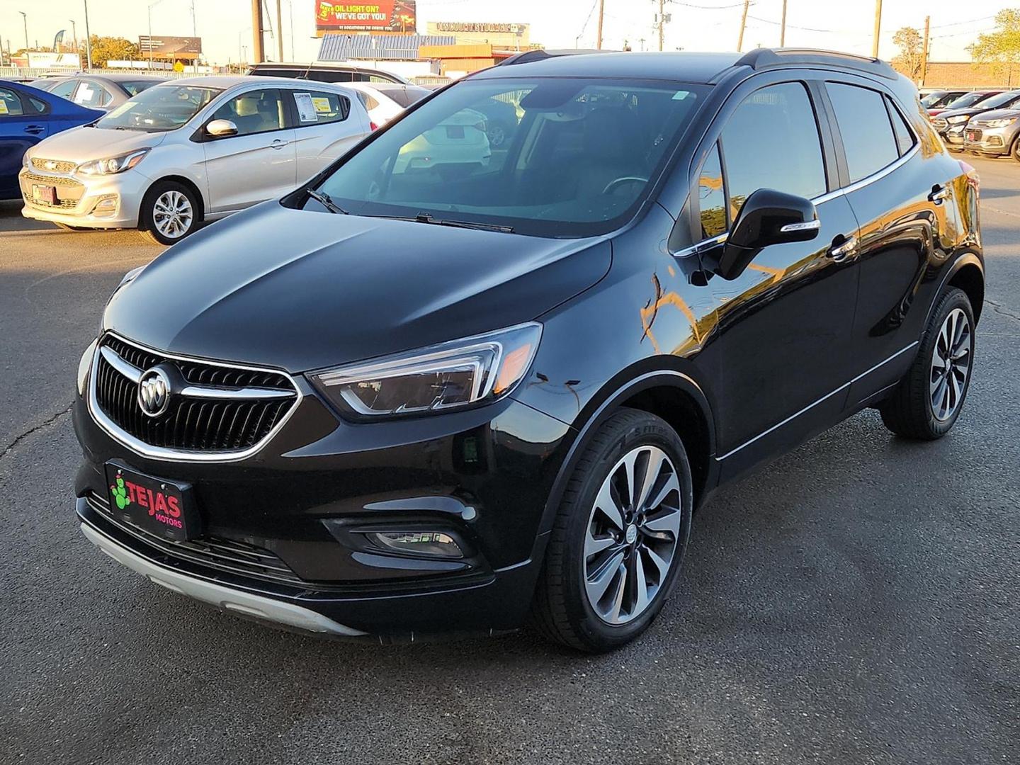 2019 BLACK Buick Encore FWD Essence (KL4CJCSM8KB) with an 1.4L I-4 gasoline direct injection, DOHC, VVT variable valve control, intercooled turbo, regular unleaded, engine with 153HP engine, located at 4110 Avenue Q, Lubbock, 79412, 33.556553, -101.855820 - 11/29/2025 KEY IN ENVELOPE GOD - Photo#3