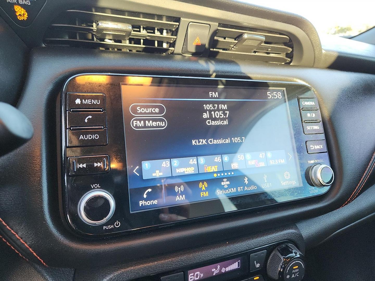 2021 Super Black - KH3 /Charcoal - G Nissan Kicks SR Xtronic CVT (3N1CP5DVXML) with an 1.6L I-4 DOHC, CVTCS variable valve control, regular unleaded, engine with 122HP engine, located at 4110 Avenue Q, Lubbock, 79412, 33.556553, -101.855820 - 11/08/2025 KEY IN ENVELOPE GOD - Photo#8