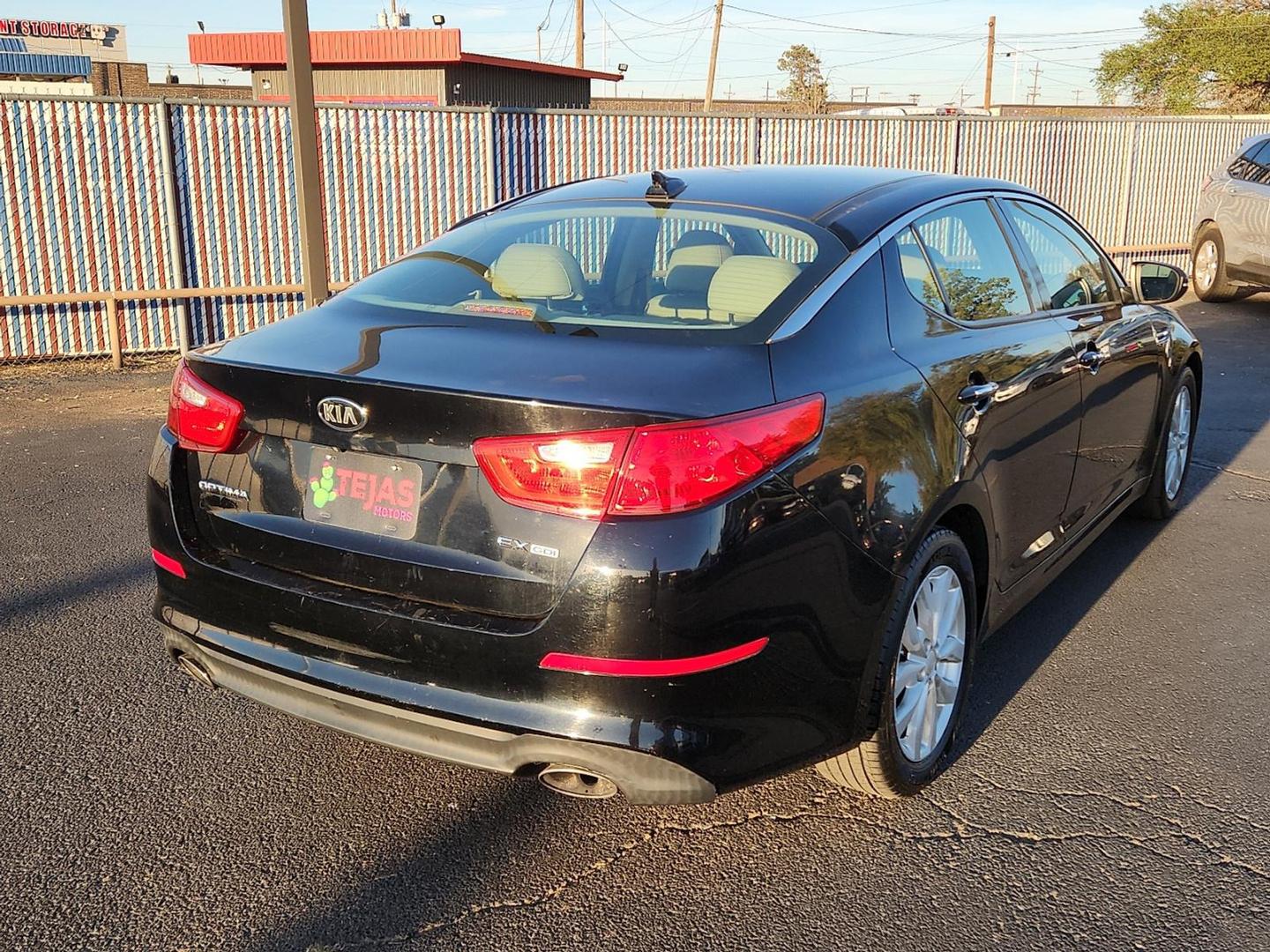 2015 Ebony Black - EB /Beige - UP Kia Optima EX (5XXGN4A77FG) with an Theta II 2.4L I-4 gasoline direct injection, DOHC, variable valve control, regular unleaded, engine with 192HP engine, located at 4110 Avenue Q, Lubbock, 79412, 33.556553, -101.855820 - 11/08/2025 KEY IN ENVELOPE GOD - Photo#2
