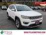 2020 WHITE Jeep Compass Limited FWD (3C4NJCCBXLT) with an 2.4L I-4 variable valve control, regular unleaded, engine with 180HP engine, located at 4110 Avenue Q, Lubbock, 79412, 33.556553, -101.855820 - 11/18/2025 KEY IN ENVELOPE. GOD - Photo#0