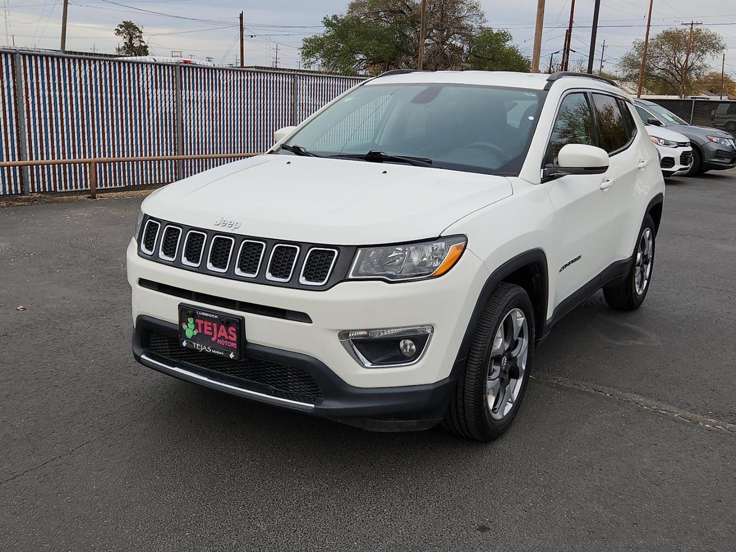 2020 WHITE Jeep Compass Limited FWD (3C4NJCCBXLT) with an 2.4L I-4 variable valve control, regular unleaded, engine with 180HP engine, located at 4110 Avenue Q, Lubbock, 79412, 33.556553, -101.855820 - 11/18/2025 KEY IN ENVELOPE. GOD - Photo#1