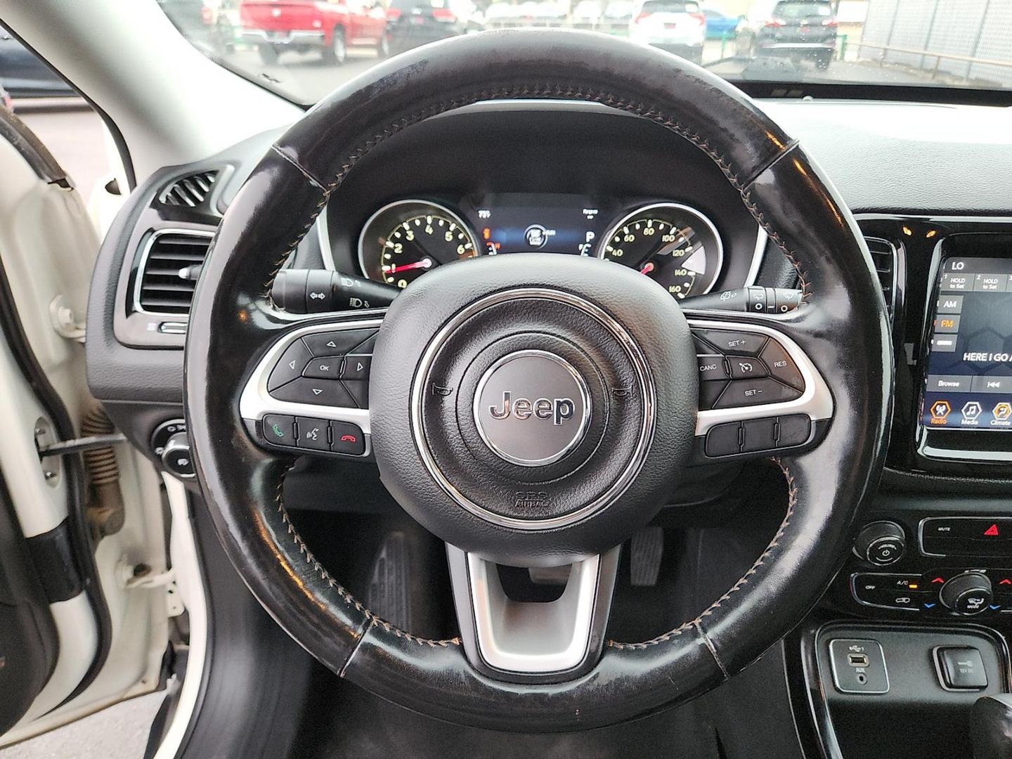 2020 WHITE Jeep Compass Limited FWD (3C4NJCCBXLT) with an 2.4L I-4 variable valve control, regular unleaded, engine with 180HP engine, located at 4110 Avenue Q, Lubbock, 79412, 33.556553, -101.855820 - 11/18/2025 KEY IN ENVELOPE. GOD - Photo#10