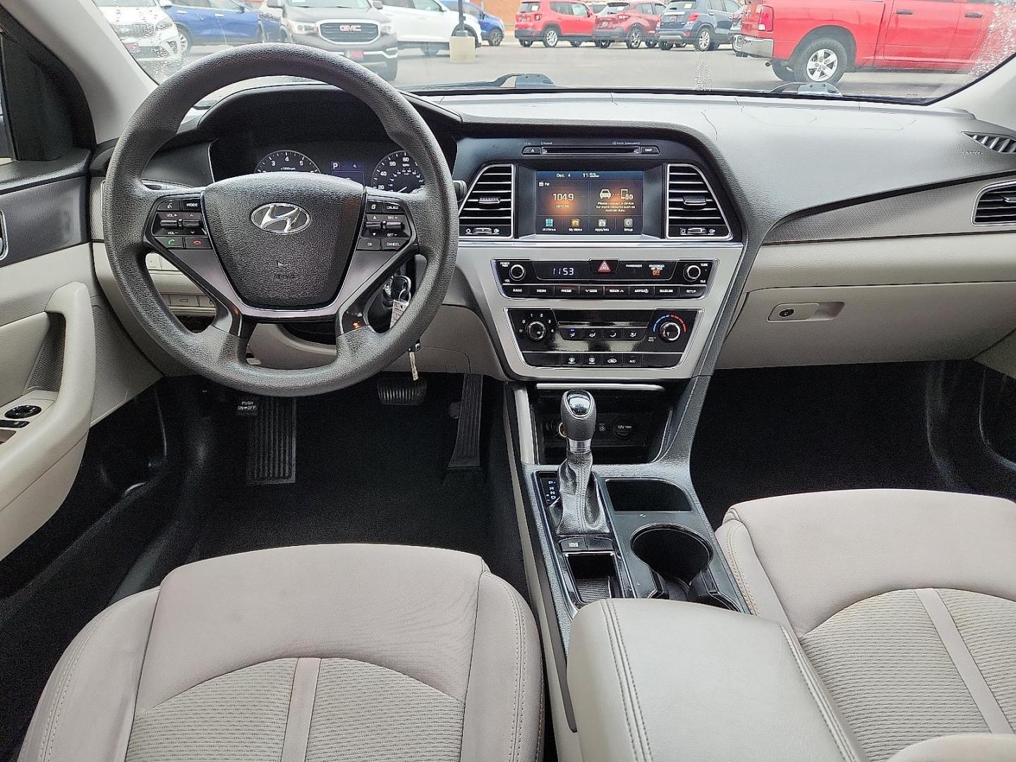 2016 BLACK Hyundai Sonata Sport (5NPE34AF2GH) with an 2.4L I-4 gasoline direct injection, DOHC, variable valve control, regular unleaded, engine with 185HP engine, located at 4110 Avenue Q, Lubbock, 79412, 33.556553, -101.855820 - Photo#5