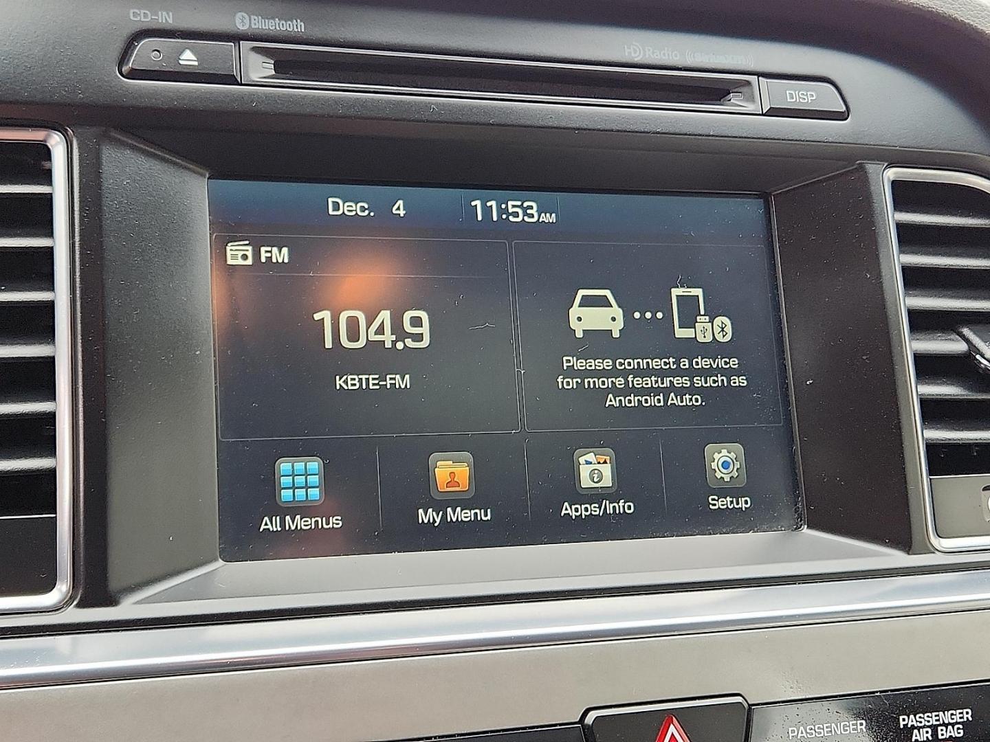 2016 BLACK Hyundai Sonata Sport (5NPE34AF2GH) with an 2.4L I-4 gasoline direct injection, DOHC, variable valve control, regular unleaded, engine with 185HP engine, located at 4110 Avenue Q, Lubbock, 79412, 33.556553, -101.855820 - Photo#8