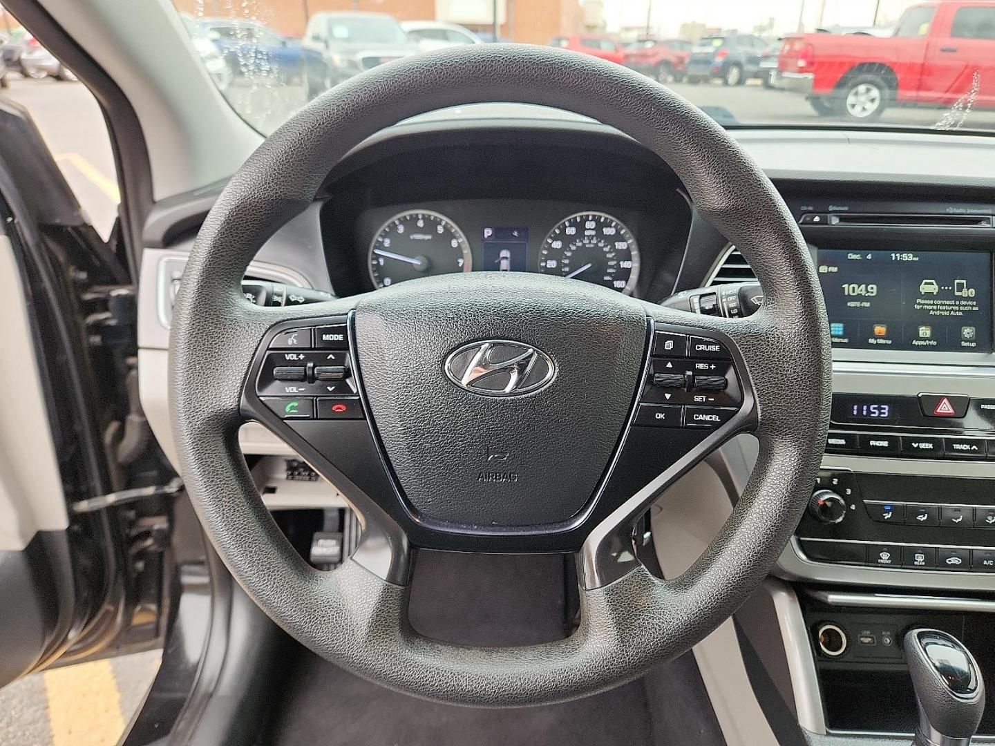 2016 BLACK Hyundai Sonata Sport (5NPE34AF2GH) with an 2.4L I-4 gasoline direct injection, DOHC, variable valve control, regular unleaded, engine with 185HP engine, located at 4110 Avenue Q, Lubbock, 79412, 33.556553, -101.855820 - Photo#10