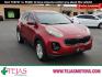 2018 RED Kia Sportage LX (KNDPMCAC0J7) with an Theta II 2.4L I-4 gasoline direct injection, DOHC, D-CVVT variable valve control, regular unleaded, engine with 181HP engine, located at 4110 Avenue Q, Lubbock, 79412, 33.556553, -101.855820 - 11/20/2025 key in envelope god - Photo#0
