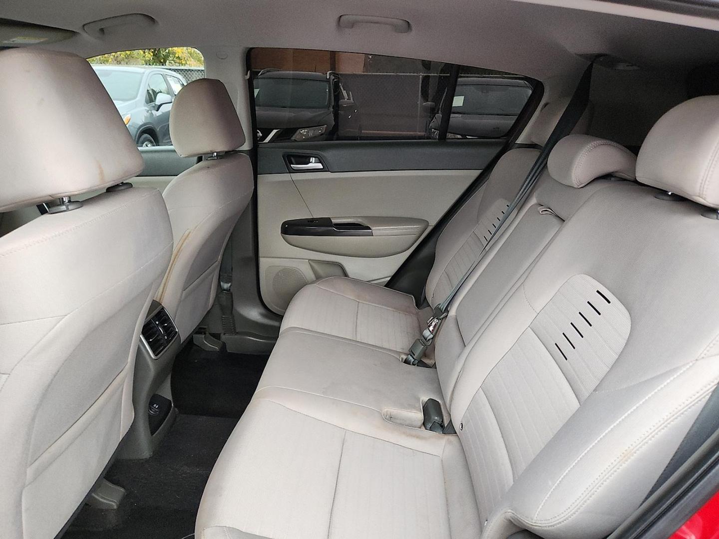 2018 RED Kia Sportage LX (KNDPMCAC0J7) with an Theta II 2.4L I-4 gasoline direct injection, DOHC, D-CVVT variable valve control, regular unleaded, engine with 181HP engine, located at 4110 Avenue Q, Lubbock, 79412, 33.556553, -101.855820 - 11/20/2025 key in envelope god - Photo#4