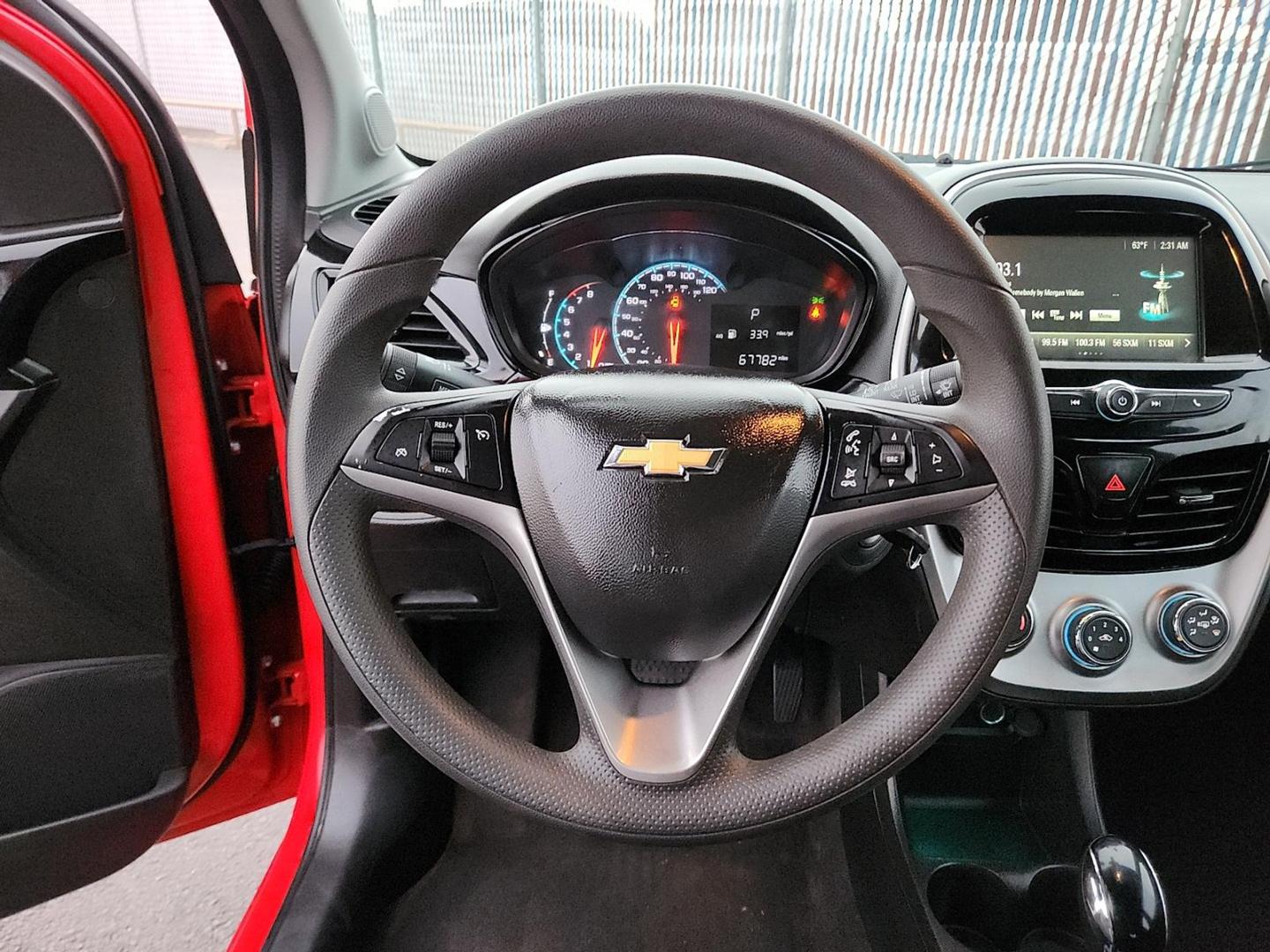 2018 Red Hot - GG2 /Jet Black/Beige Trim - HI6 Chevrolet Spark 1LT CVT (KL8CD6SA2JC) with an 1.4L I-4 DOHC, variable valve control, regular unleaded, engine with 98HP engine, located at 4110 Avenue Q, Lubbock, 79412, 33.556553, -101.855820 - 11/20/2025 KEY IN ENVELOPE GOD - Photo#10