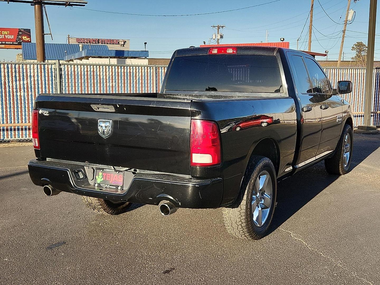 2019 BLACK Ram 1500 Classic Express Quad Cab 4x2 6'4" Box (1C6RR6FT6KS) with an HEMI 5.7L V-8 variable valve control, regular unleaded, engine with cylinder deactivation and 395HP engine, located at 4110 Avenue Q, Lubbock, 79412, 33.556553, -101.855820 - 12/06/2025 KEY IN ENVELOPE GOD - Photo#1