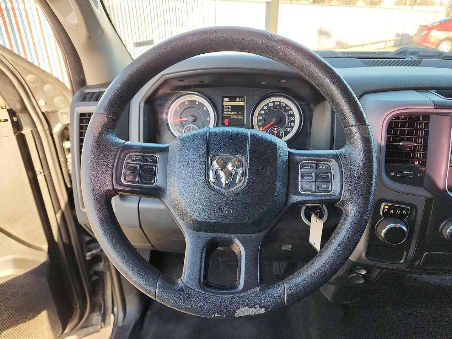 2019 BLACK Ram 1500 Classic Express Quad Cab 4x2 6'4" Box (1C6RR6FT6KS) with an HEMI 5.7L V-8 variable valve control, regular unleaded, engine with cylinder deactivation and 395HP engine, located at 4110 Avenue Q, Lubbock, 79412, 33.556553, -101.855820 - 12/06/2025 KEY IN ENVELOPE GOD - Photo#10