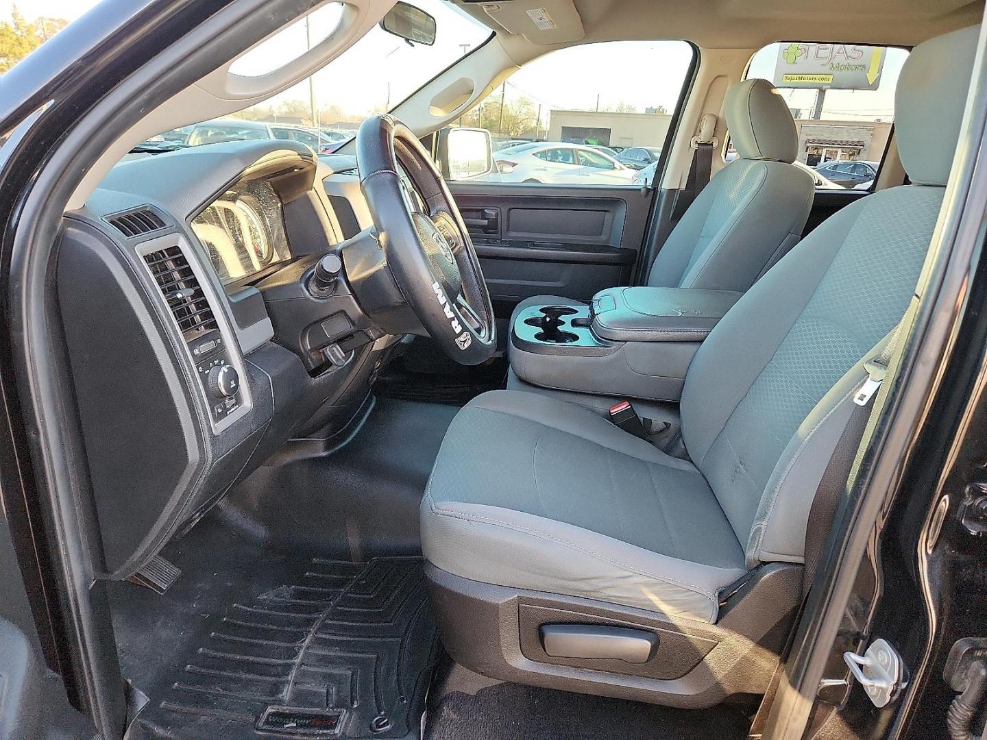 2017 BLACK Ram 1500 Express Quad Cab 4x2 6'4" Box (1C6RR6FT7HS) with an HEMI 5.7L V-8 variable valve control, regular unleaded, engine with cylinder deactivation and 395HP engine, located at 4110 Avenue Q, Lubbock, 79412, 33.556553, -101.855820 - Photo#6