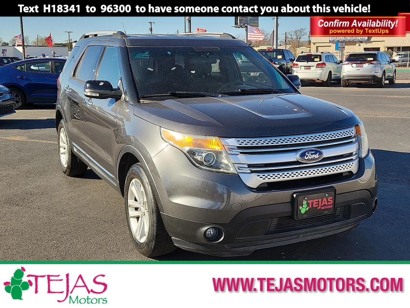 2015 GRAY Ford Explorer XLT (1FM5K7D84FG) with an 3.5L Ti-VCT V6 Flex Fuel Engine engine, located at 4110 Avenue Q, Lubbock, 79412, 33.556553, -101.855820 - Photo#0