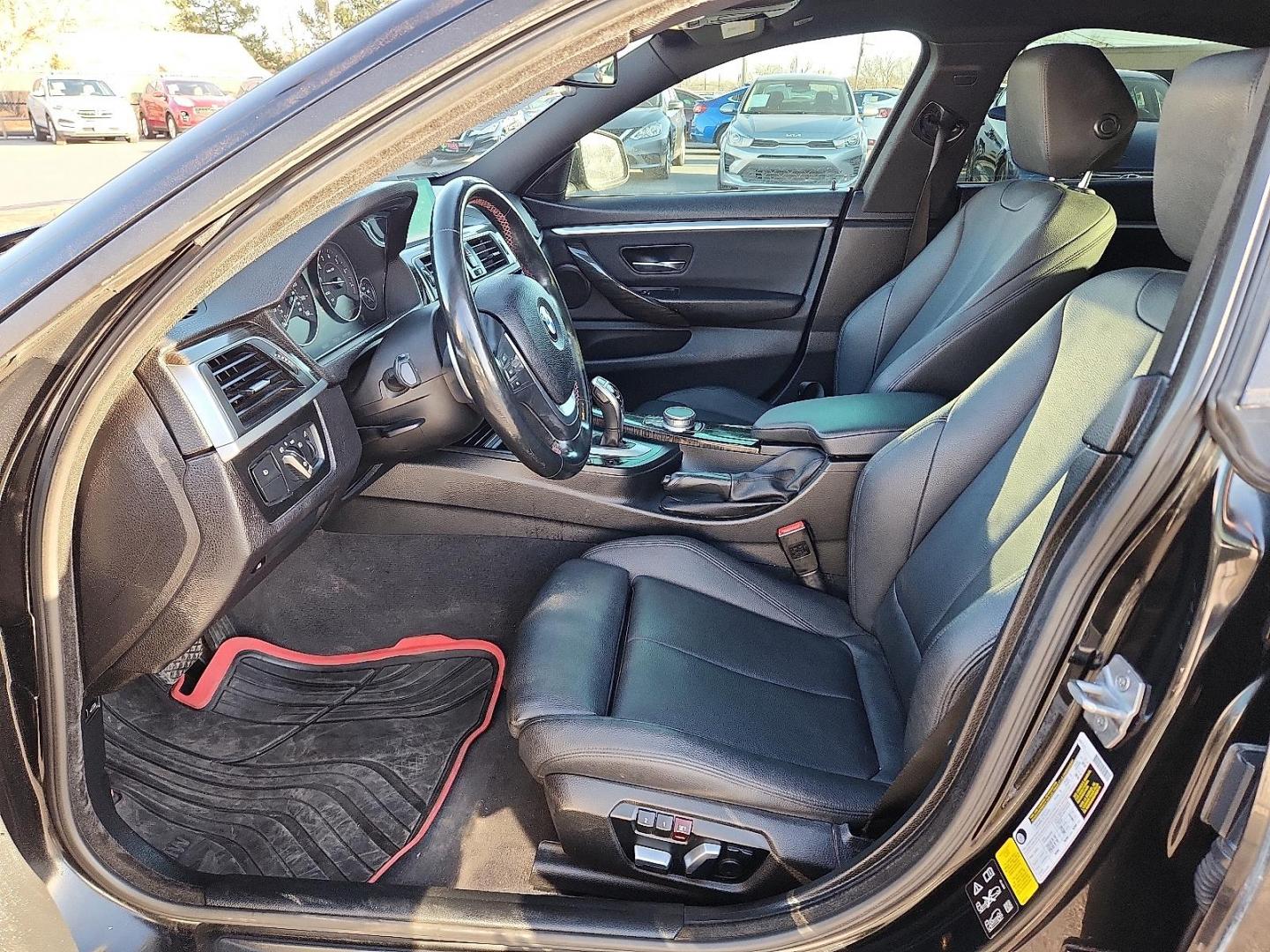 2018 BLACK BMW 430i Gran Coupe xDrive (WBA4J3C54JB) with an 2L I-4 gasoline direct injection, DOHC, variable valve control, intercooled turbo, premium unleaded, engine with 248HP engine, located at 4110 Avenue Q, Lubbock, 79412, 33.556553, -101.855820 - 12/12/2025 KEY IN ENVELOPE GOD - Photo#6
