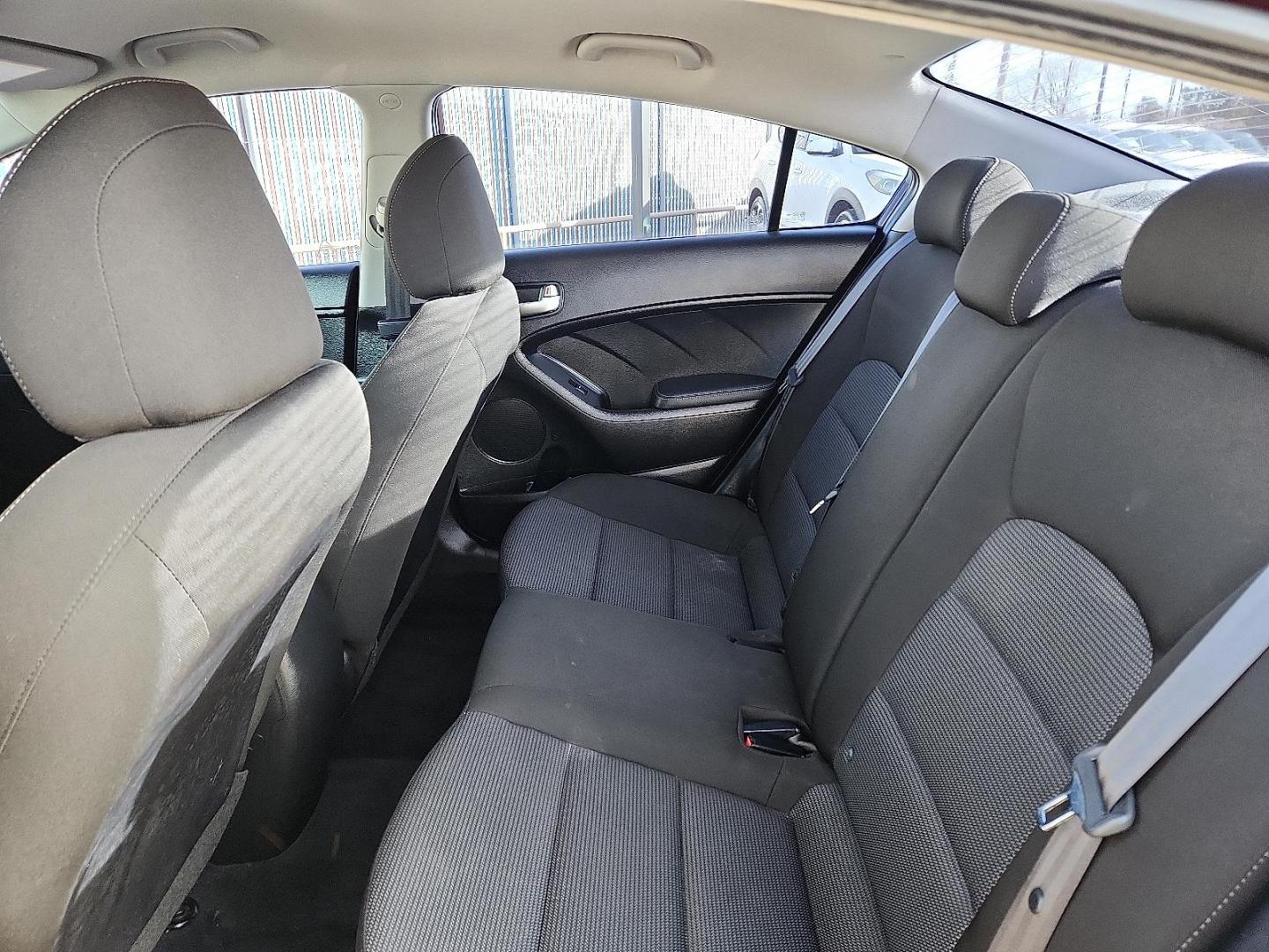 2017 RED Kia Forte LX (3KPFK4A77HE) with an 2L I-4 DOHC, D-CVVT variable valve control, regular unleaded, engine with 147HP engine, located at 4110 Avenue Q, Lubbock, 79412, 33.556553, -101.855820 - 12/26/2025 KEY IN ENVELOPE GOD - Photo#4