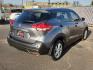 2020 GRAY Nissan Kicks S Xtronic CVT (3N1CP5BV7LL) with an 1.6L I-4 DOHC, CVTCS variable valve control, regular unleaded, engine with 122HP engine, located at 4110 Avenue Q, Lubbock, 79412, 33.556553, -101.855820 - 12/31/2025 KEY IN ENVELOPE GOD - Photo#1