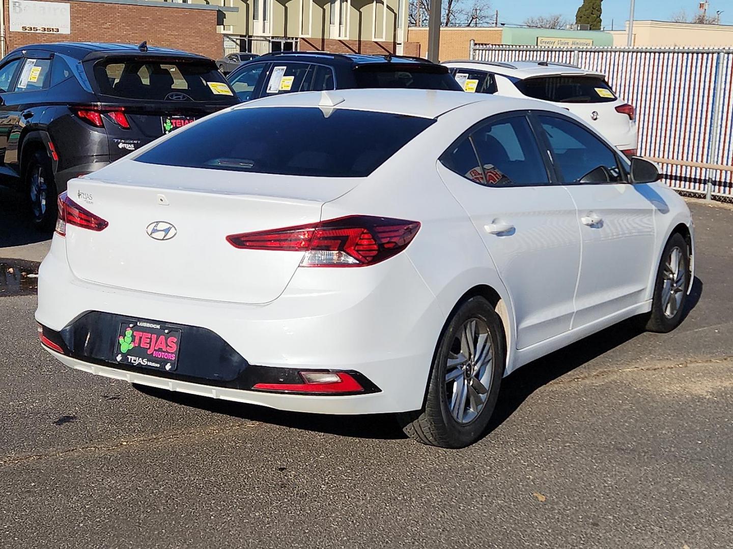 2020 WHITE Hyundai Elantra Value Edition (5NPD84LF9LH) with an Nu 2L I-4 DOHC, D-CVVT variable valve control, regular unleaded, engine with 147HP engine, located at 4110 Avenue Q, Lubbock, 79412, 33.556553, -101.855820 - 01/16/2026 KEY IN ENVELOPE GOD - Photo#1