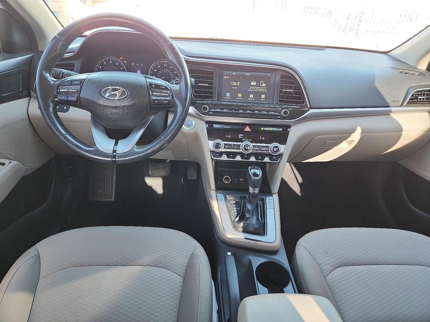 2020 WHITE Hyundai Elantra Value Edition (5NPD84LF9LH) with an Nu 2L I-4 DOHC, D-CVVT variable valve control, regular unleaded, engine with 147HP engine, located at 4110 Avenue Q, Lubbock, 79412, 33.556553, -101.855820 - 01/16/2026 KEY IN ENVELOPE GOD - Photo#5