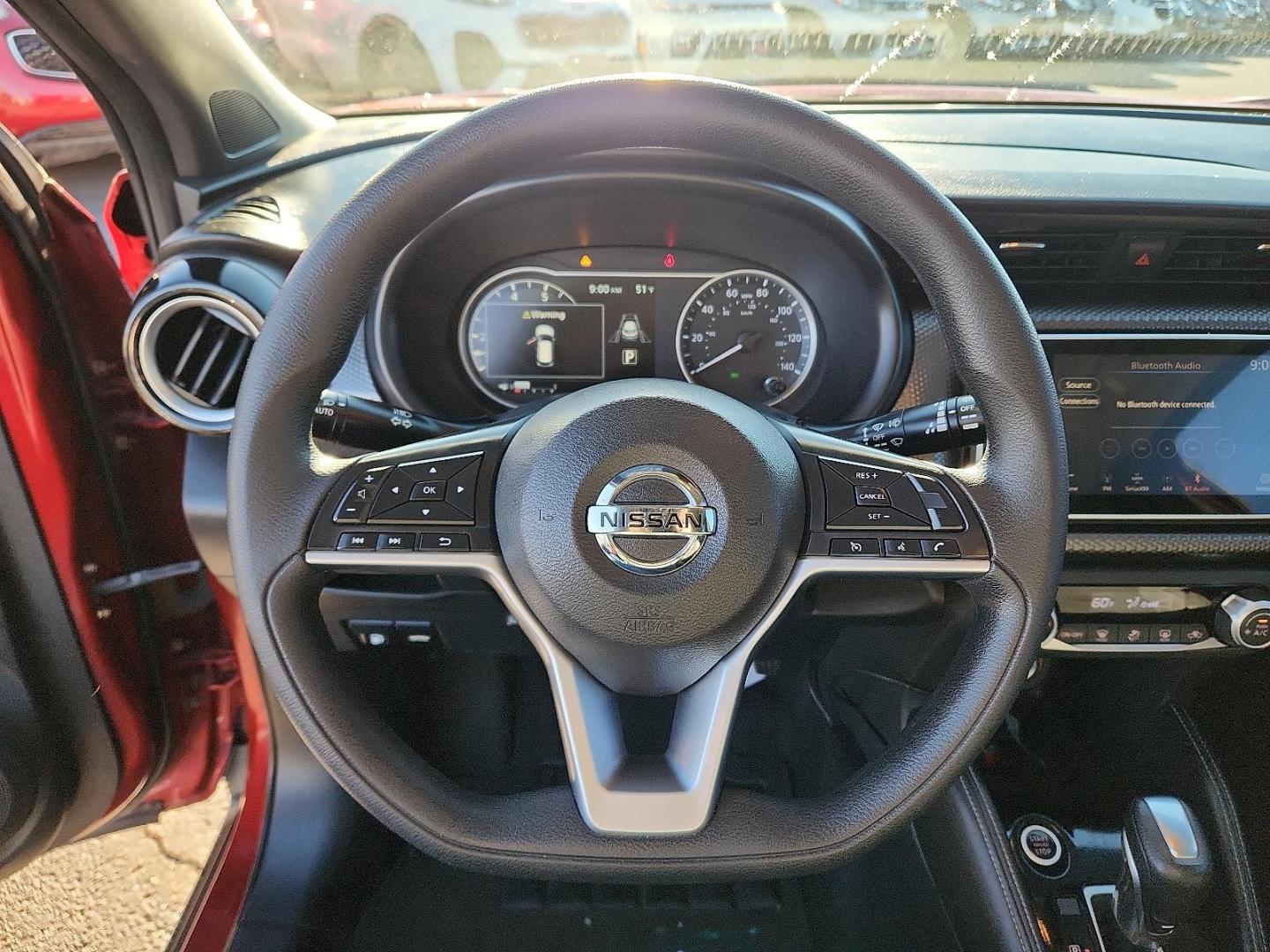 2020 RED Nissan Kicks SV Xtronic CVT (3N1CP5CV8LL) with an 1.6L I-4 DOHC, CVTCS variable valve control, regular unleaded, engine with 122HP engine, located at 4110 Avenue Q, Lubbock, 79412, 33.556553, -101.855820 - Photo#9