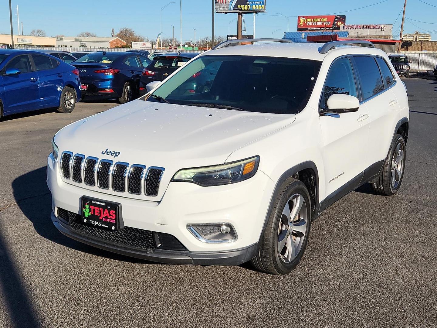 2020 Bright White Clearcoat - PW7 /Black - X9 Jeep Cherokee Limited FWD (1C4PJLDB8LD) with an MultiAir2 Tigershark 2.4L I-4 variable valve control, regular unleaded, engine with 180HP engine, located at 4110 Avenue Q, Lubbock, 79412, 33.556553, -101.855820 - Photo#3