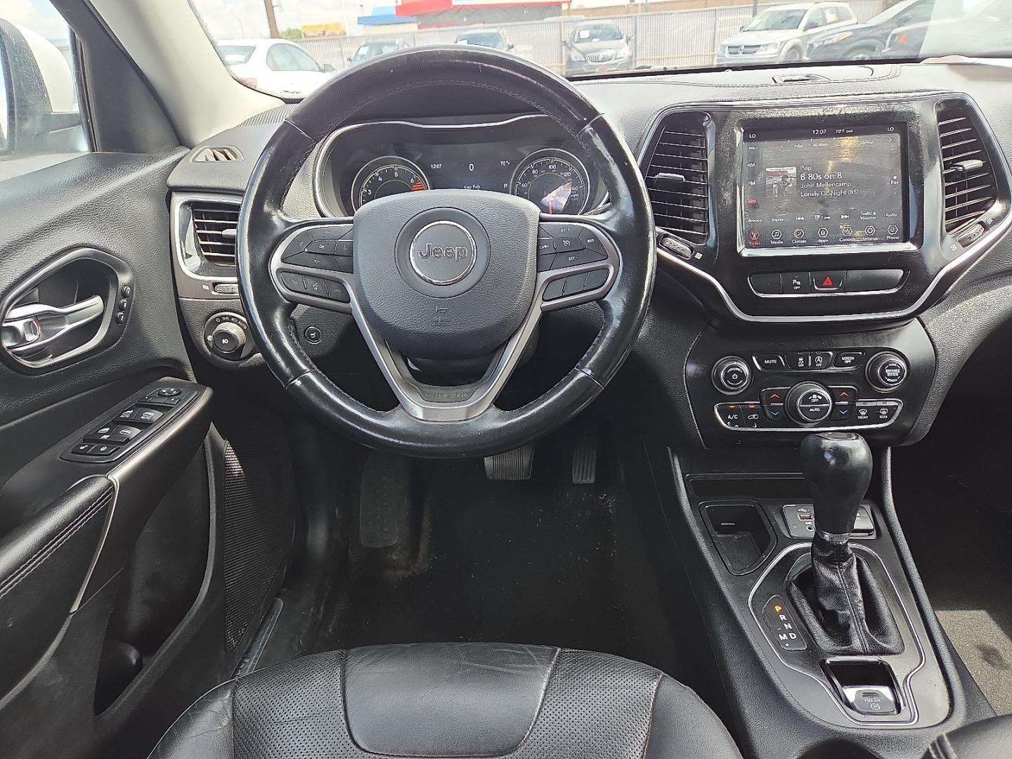 2020 Bright White Clearcoat - PW7 /Black - X9 Jeep Cherokee Limited FWD (1C4PJLDB8LD) with an MultiAir2 Tigershark 2.4L I-4 variable valve control, regular unleaded, engine with 180HP engine, located at 4110 Avenue Q, Lubbock, 79412, 33.556553, -101.855820- Photo#8
