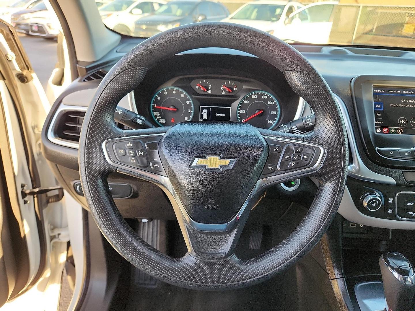 2021 WHITE Chevrolet Equinox FWD LS (3GNAXHEV0MS) with an 1.5L I-4 gasoline direct injection, DOHC, VVT variable valve control, intercooled turbo, regular unleaded, engine with 170HP engine, located at 4110 Avenue Q, Lubbock, 79412, 33.556553, -101.855820 - Photo#10