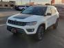 2019 WHITE Jeep Compass Trailhawk 4x4 (3C4NJDDB8KT) with an 2.4L I-4 variable valve control, regular unleaded, engine with 180HP engine, located at 4110 Avenue Q, Lubbock, 79412, 33.556553, -101.855820 - Photo#3