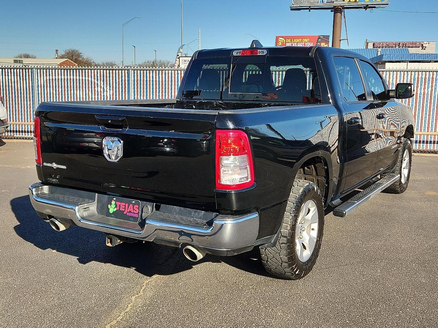 2021 Diamond Black Crystal Pearlcoat - PXJ /Diesel Gray/Black - X8 Ram 1500 Lone Star Crew Cab 4x2 5'7" Box (1C6RREFT9MN) with an HEMI 5.7L V-8 variable valve control, regular unleaded, engine with cylinder deactivation and 395HP engine, located at 4110 Avenue Q, Lubbock, 79412, 33.556553, -101.855820 - Photo#1