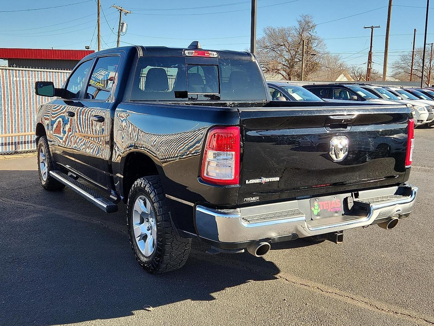 2021 Diamond Black Crystal Pearlcoat - PXJ /Diesel Gray/Black - X8 Ram 1500 Lone Star Crew Cab 4x2 5'7" Box (1C6RREFT9MN) with an HEMI 5.7L V-8 variable valve control, regular unleaded, engine with cylinder deactivation and 395HP engine, located at 4110 Avenue Q, Lubbock, 79412, 33.556553, -101.855820 - Photo#2