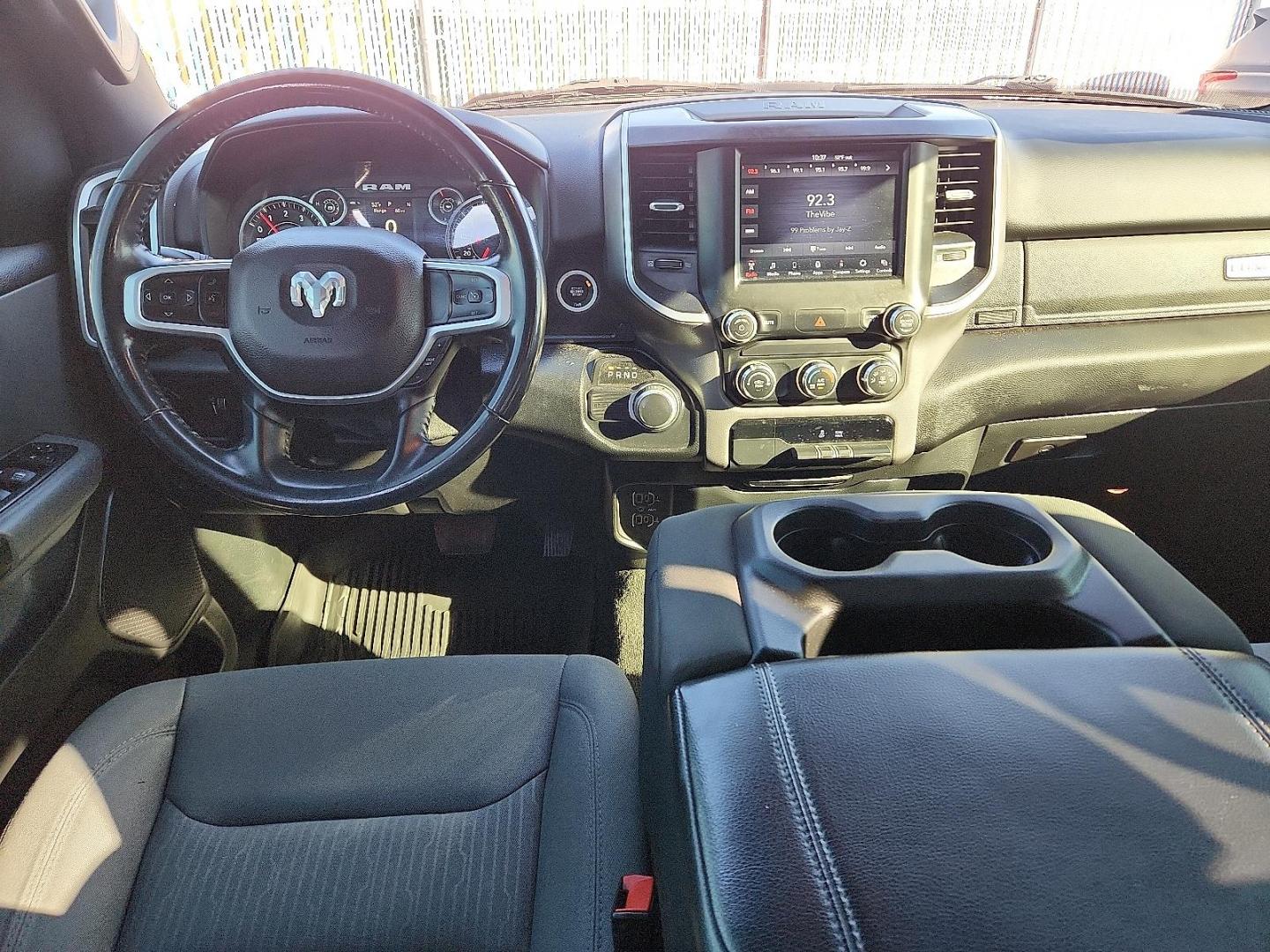 2021 Diamond Black Crystal Pearlcoat - PXJ /Diesel Gray/Black - X8 Ram 1500 Lone Star Crew Cab 4x2 5'7" Box (1C6RREFT9MN) with an HEMI 5.7L V-8 variable valve control, regular unleaded, engine with cylinder deactivation and 395HP engine, located at 4110 Avenue Q, Lubbock, 79412, 33.556553, -101.855820 - Photo#5