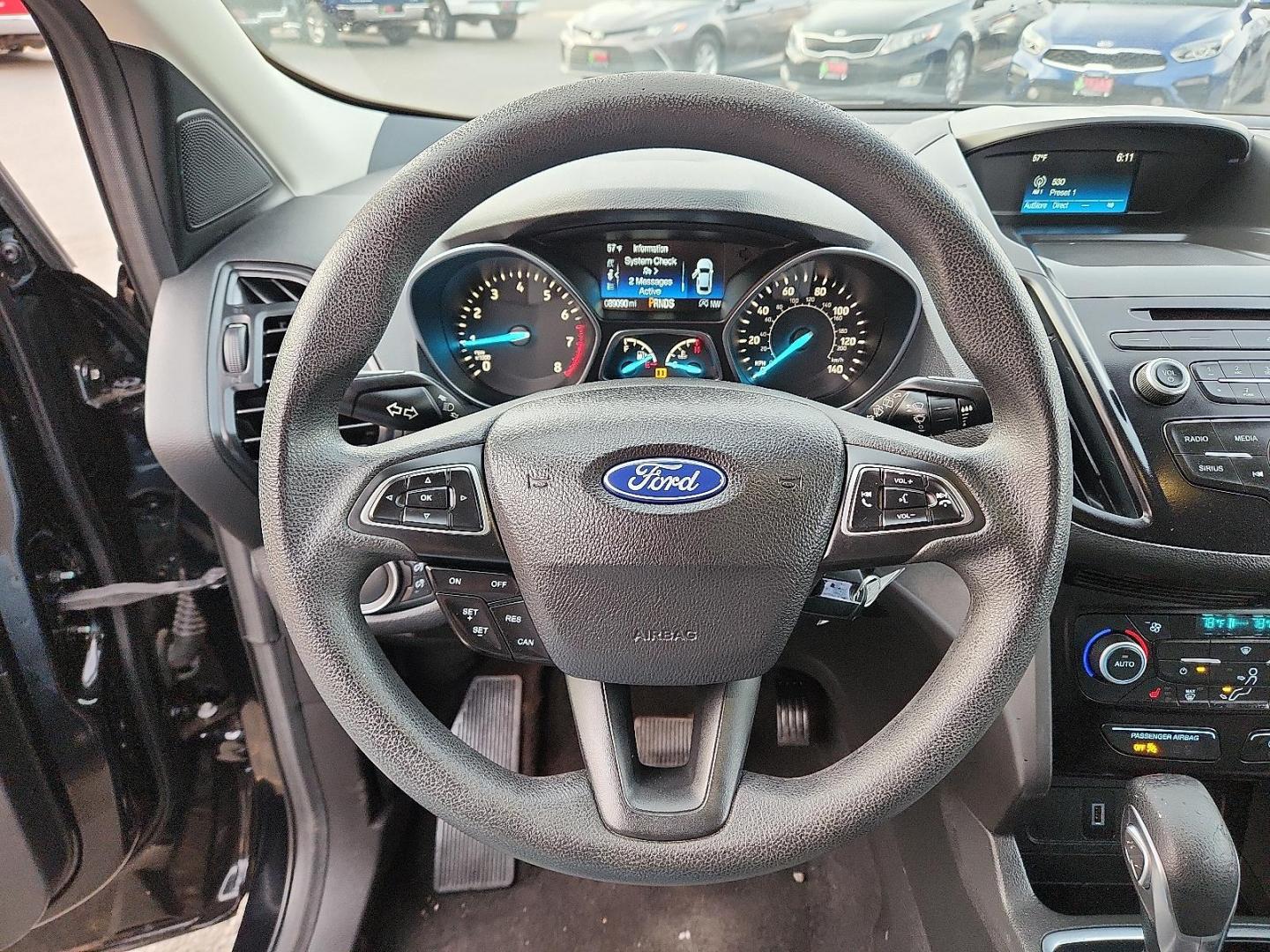 2018 BLACK Ford Escape SE (1FMCU0GD5JU) with an EcoBoost 1.5L I-4 gasoline direct injection, DOHC, variable valve control, intercooled turbo, regular unleaded, engine with 179HP engine, located at 4110 Avenue Q, Lubbock, 79412, 33.556553, -101.855820 - 01/15/2026 KEY IN ENVELOPE GOD - Photo#10