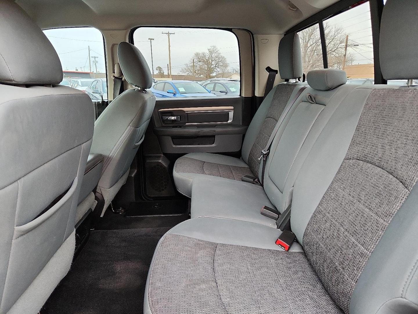 2017 WHITE Ram 1500 Big Horn Crew Cab 4x2 5'7" Box (1C6RR6LT2HS) with an HEMI 5.7L V-8 variable valve control, regular unleaded, engine with cylinder deactivation and 395HP engine, located at 4110 Avenue Q, Lubbock, 79412, 33.556553, -101.855820 - Photo#4