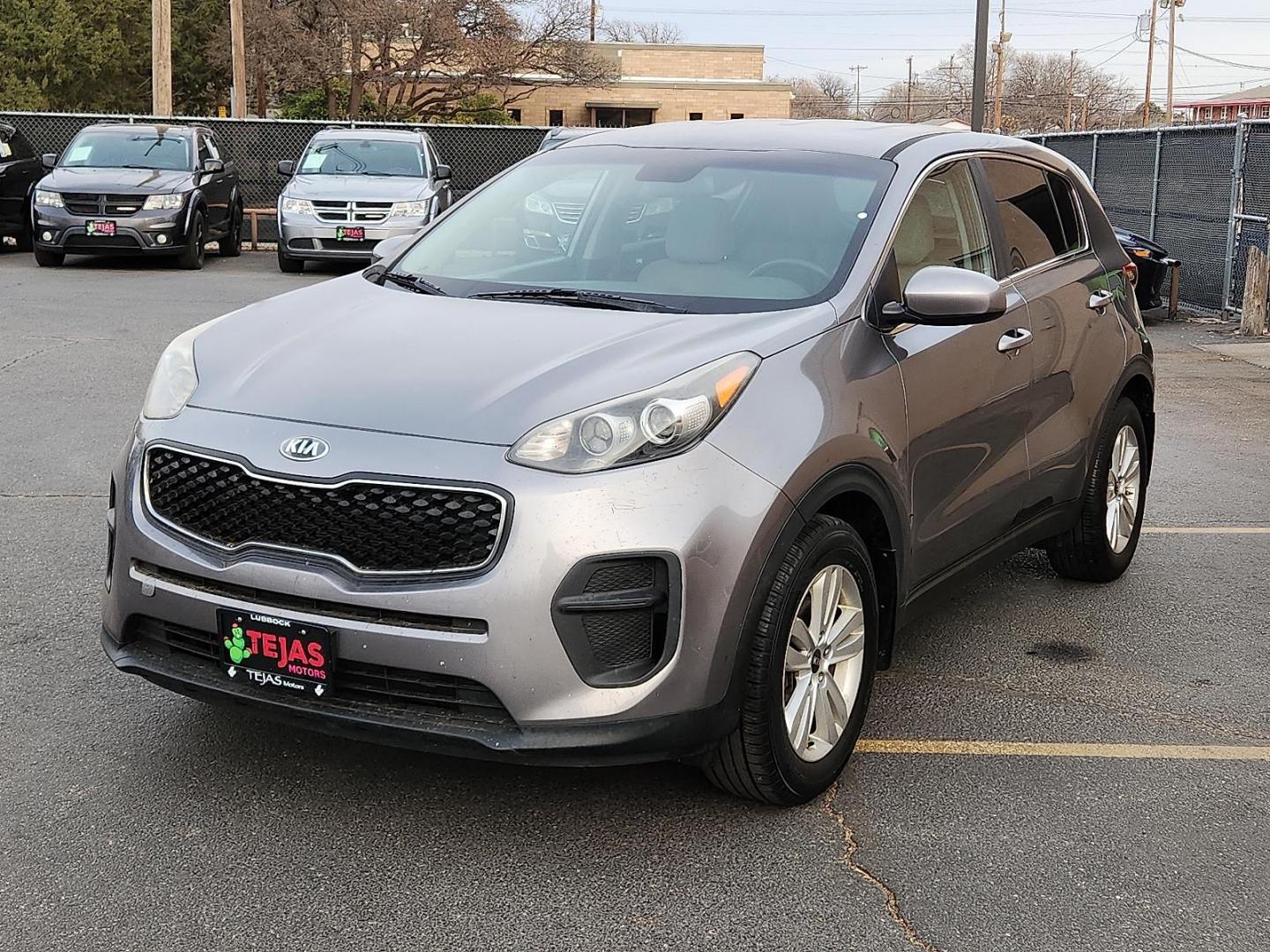 2017 SILVER Kia Sportage LX (KNDPM3AC3H7) with an Theta II 2.4L I-4 gasoline direct injection, DOHC, D-CVVT variable valve control, regular unleaded, engine with 181HP engine, located at 4110 Avenue Q, Lubbock, 79412, 33.556553, -101.855820 - 01/17/2026 KEY IN ENVELOPE GOD - Photo#3