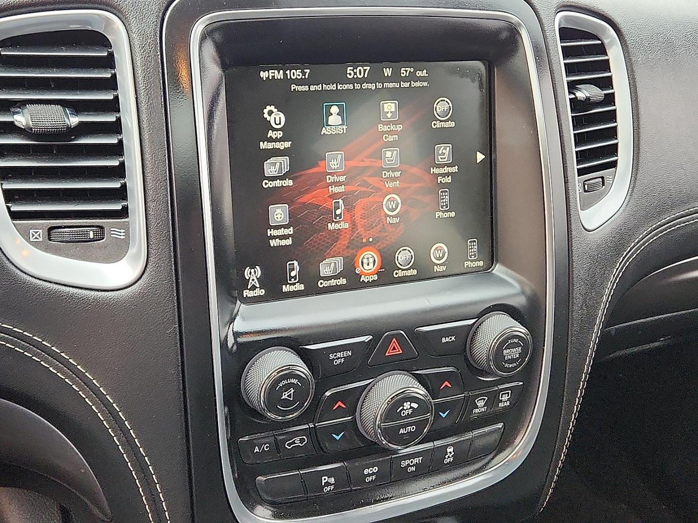 2017 BROWN Dodge Durango Citadel Anodized Platinum RWD (1C4SDHET6HC) with an HEMI 5.7L V-8 variable valve control, regular unleaded, engine with cylinder deactivation and 360HP engine, located at 4110 Avenue Q, Lubbock, 79412, 33.556553, -101.855820 - 01/20/2026 KEY IN ENVELOPE GOD - Photo#8